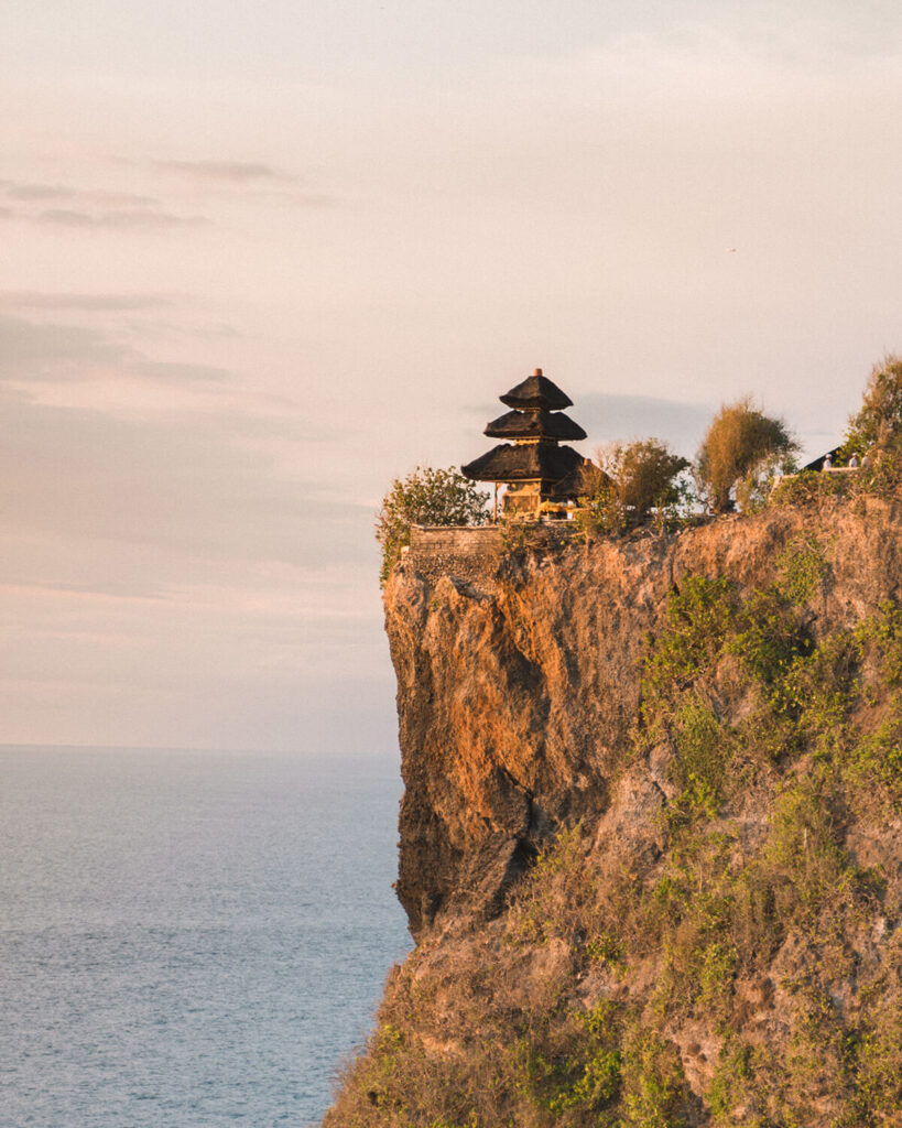 Uluwatu Temple on the edge of a clifftop